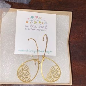 Gold plated drop earrings